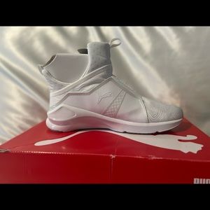 Fierce bright Puma white sneakers